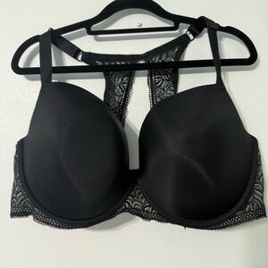 Paramour Black Lace Detail Bra racer back